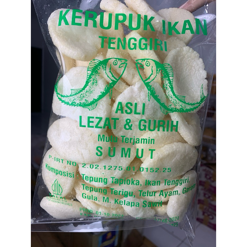

Kerupuk ikan tenggiri kemplong