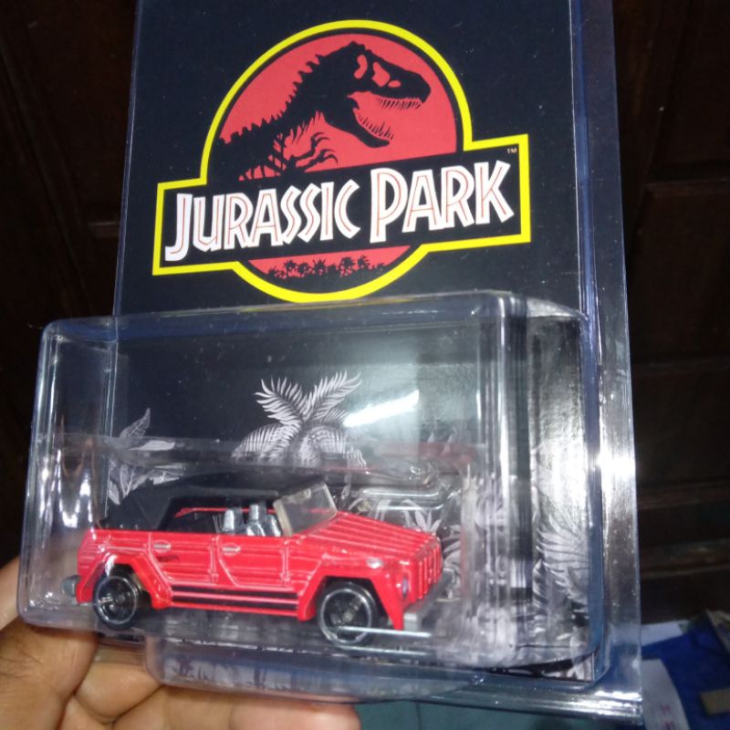 Custom Card Jurassic Park VW Beetle Safari Type 131 Red Hw Hot Wheels Hotwheels Rare Vintage Classic