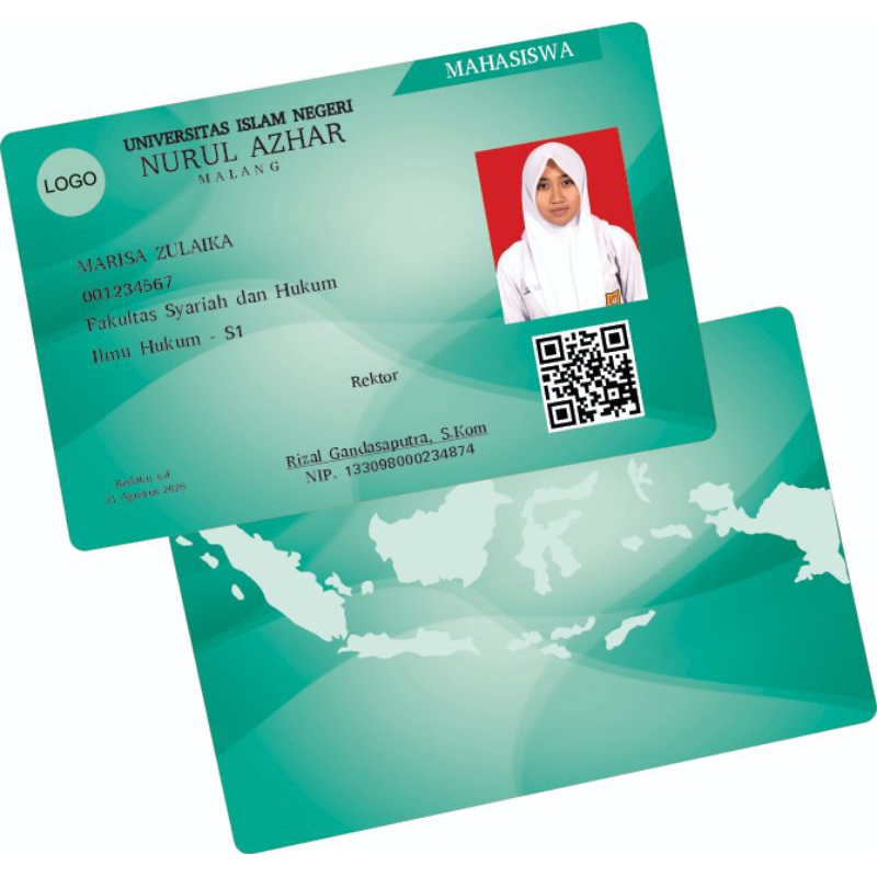 

Kartu Siswa PVC Anti Luntur bolak balik