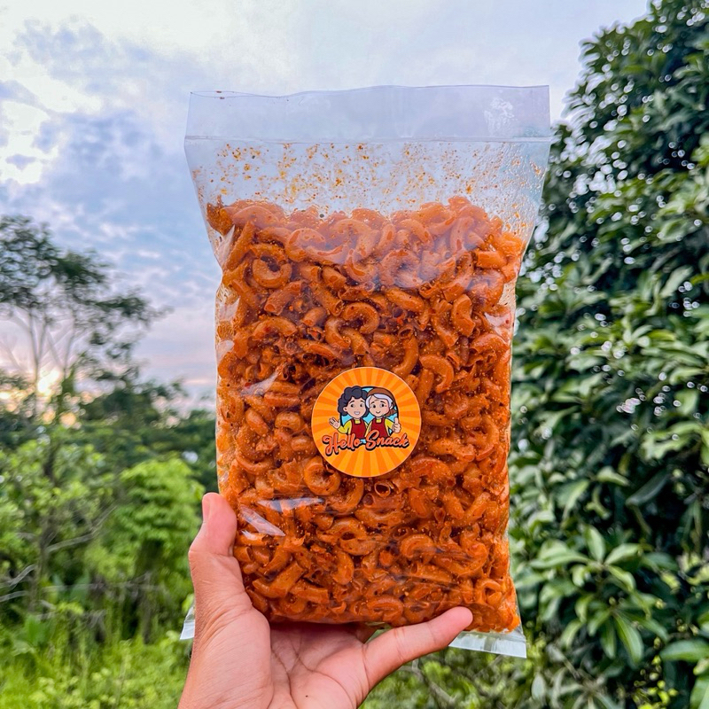 

PROMO !!! 500gr Makaroni Cikruh Pedas / Ext Pedas / Original Daun Jeruk.