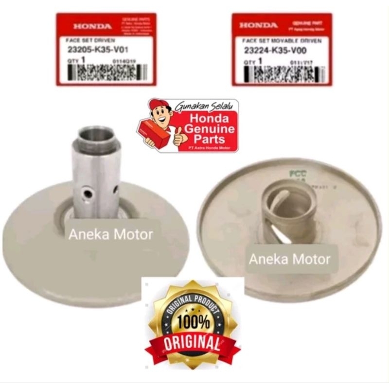 23205 K35 V01 23224 K35 V00 AHM Face Movable Driven Face Driven Pully Puly Honda Vario 125 eSP Led k
