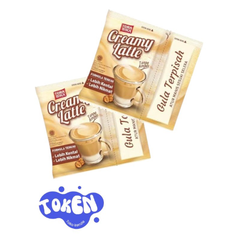 

Tora Bika Creamy Latte 1 renceng isi (10 sachet)