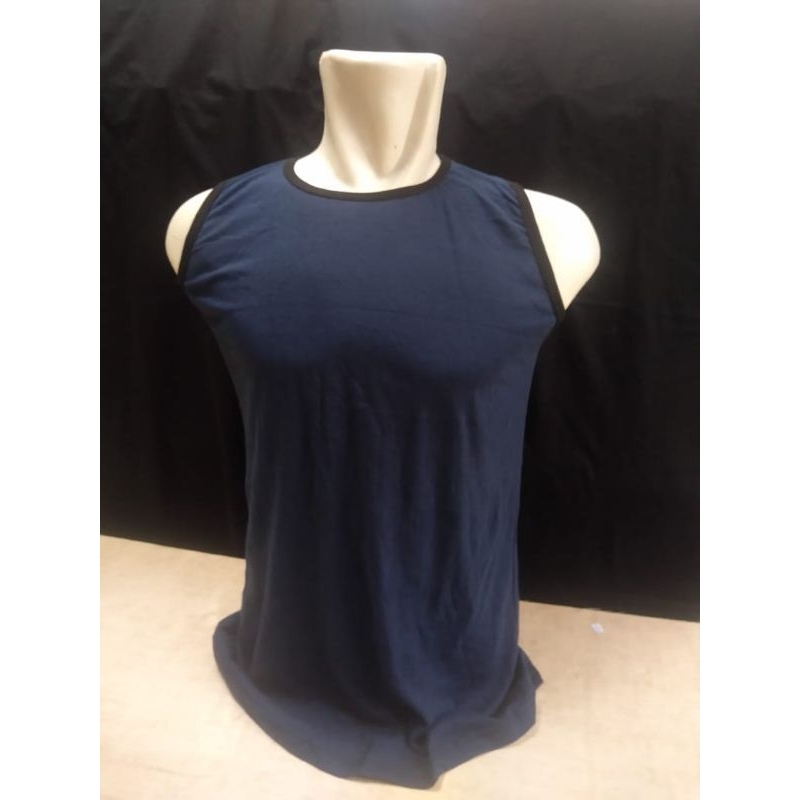 kaos singlet pria katun