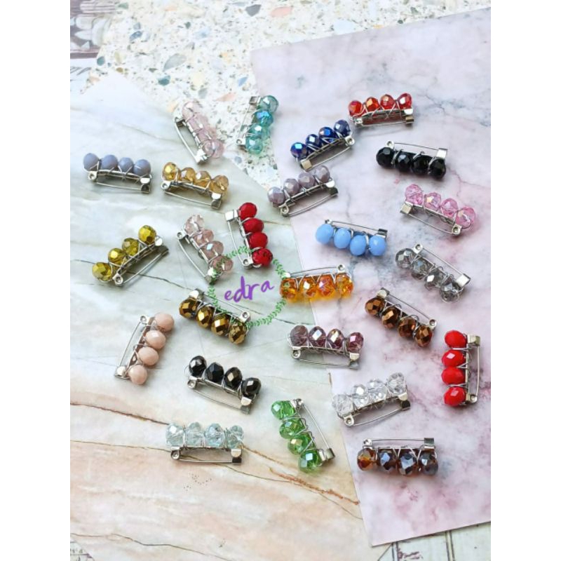 PADMA bros kristal | peniti kristal | bros kecil | bros dagu | bros mini