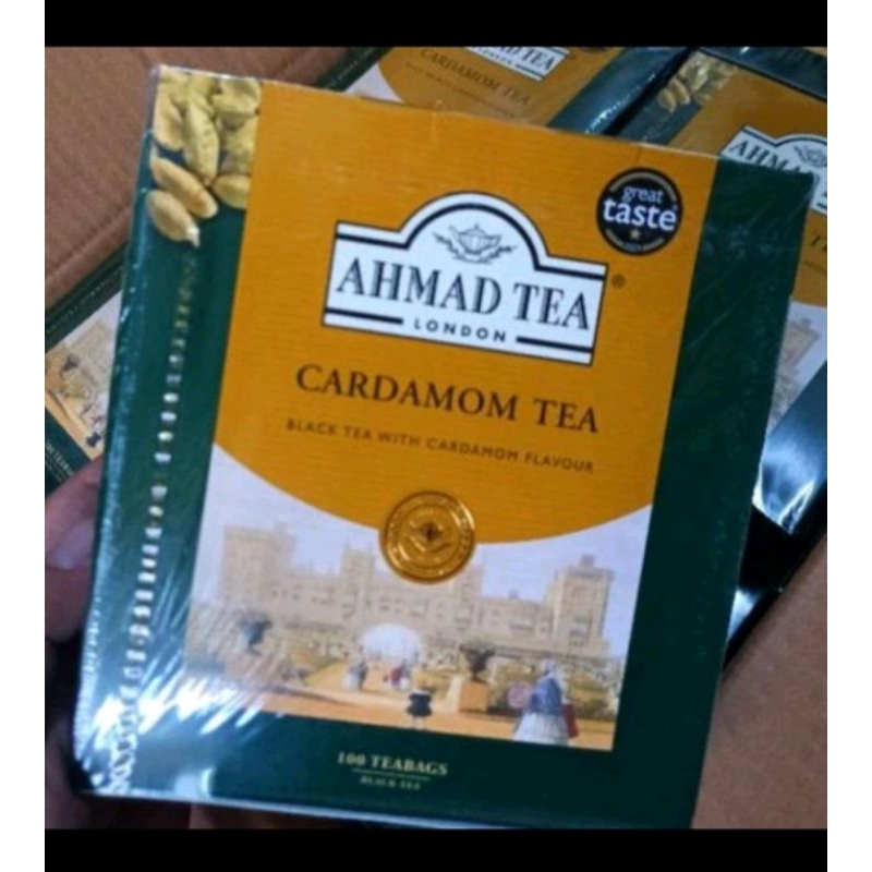 

Ahmad Tea London isi 100 Bags Teh Ahmad Varian Rasa Cardamom Mint Green Tea atau English Breakfast