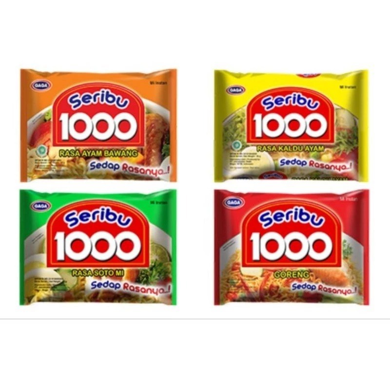 

MIE GAGA 1000 GORENG KUAH AYAM BAWANG KALDU AYAM SOTO MIE ALL VARIAN