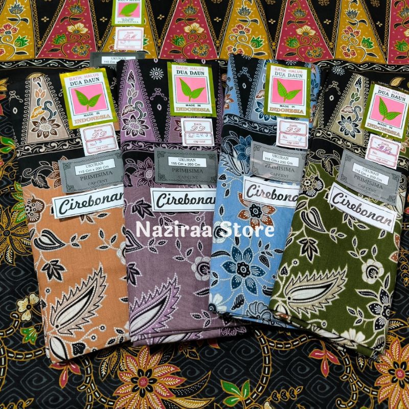 Sarung Batik Wanita Cap Dua Daun Kain Sarung Ibu Melahirkan Cap Cent Santriwati Cirebonan Katun