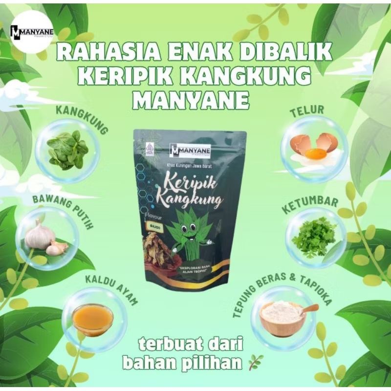 

Manyane Keripik Kangkung Kemasan Premium