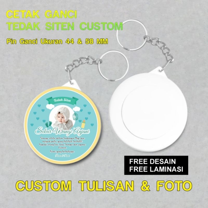 GANTUNGAN KUNCI SOUVENIR TEDAK SITEN CUSTOM