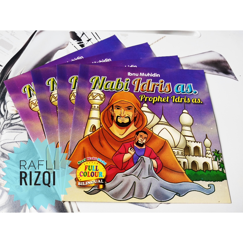 Buku Cerita Anak Bergambar/Buku Cerita Kisah Nabi Idris / Buku Cerita Edukasi Anak Muslim