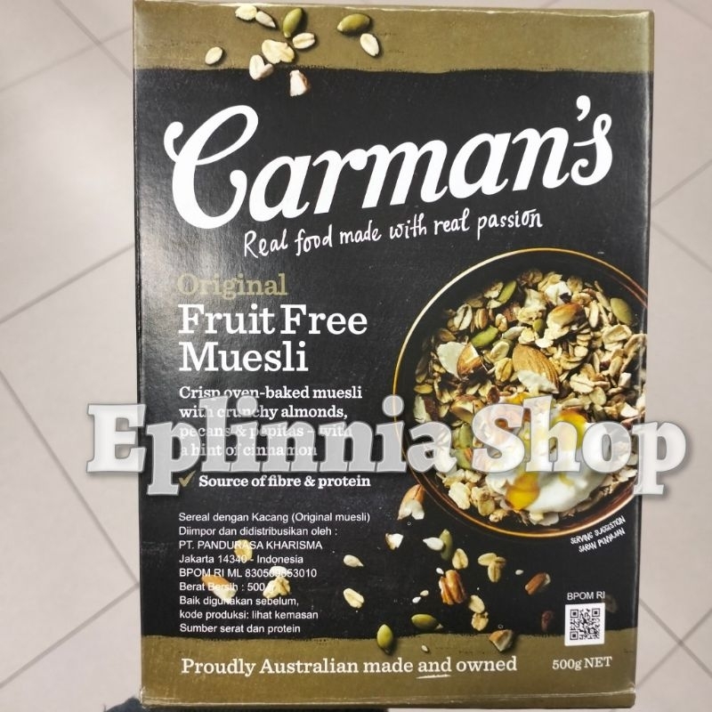 

Carman's Carmans Original Fruit Free Muesli 500 gr