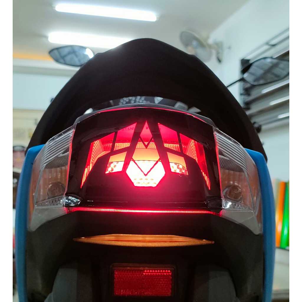 STIKER LAMPU BELAKAN BEAT 2024 / STIKER VARIASI LAMPU BELAKANG BEAT 2024