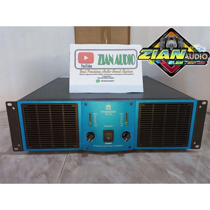 POWER AMPLIFIER SOUNDQUEEN TD 5.2 premium ORIGINAL 2X2500WATT