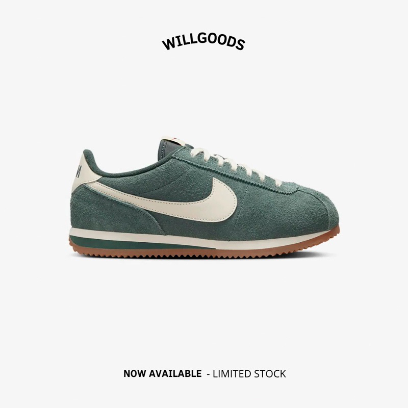 Nike Cortez Vintage Green Gum Women Original Resmi