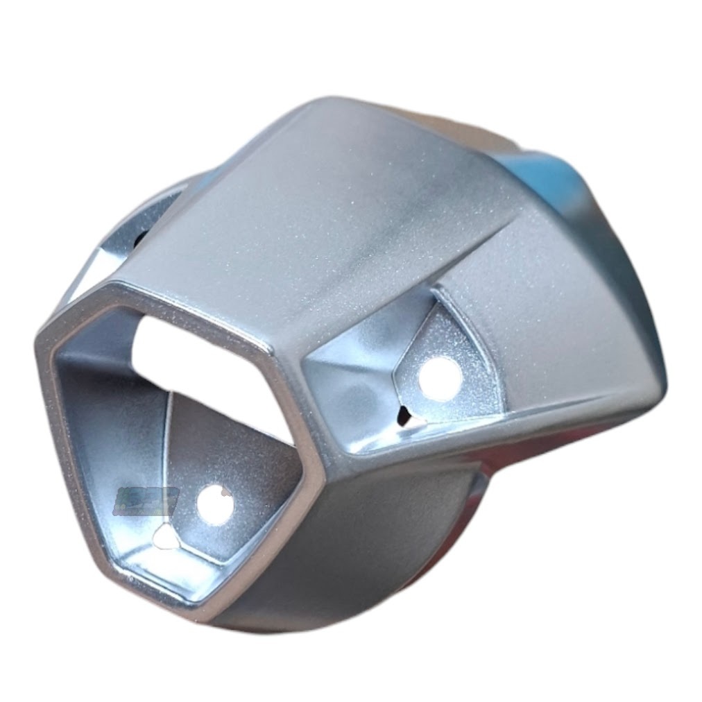 cover tail cap moncong ujung knalpot supra gtr 150 silver tutup knalpot belakang supra gtr 150