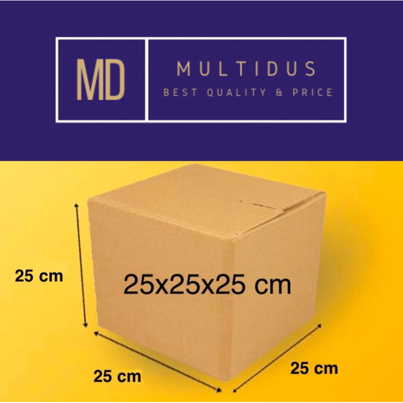 

Kardus Packing 25x25x25 cm - Dus Packaging Kemasan Karton Box Murah Baru
