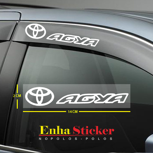 Sticker Cutting talang air sticker Toyota Agya 1 set isi 2 PCS/Enha Sticker Cutting Toyota Agya /Sti