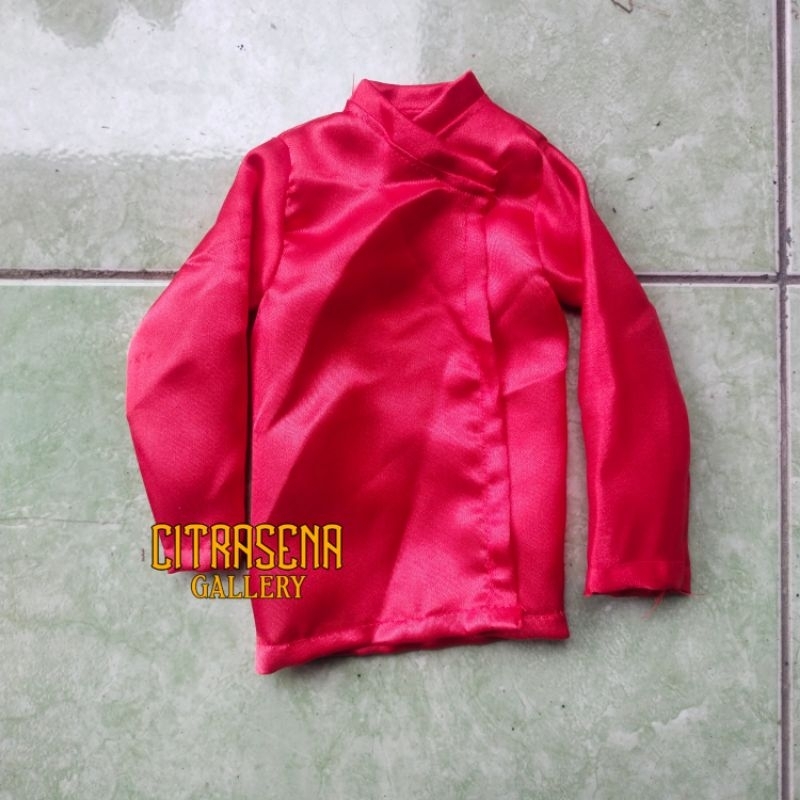 baju polos merah PS07 wayang golek
