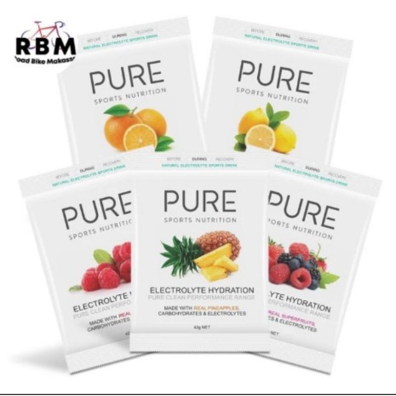 

PURE Electolyte hydration 42g Eleketrolit minuman Dehidrasi run cycling et