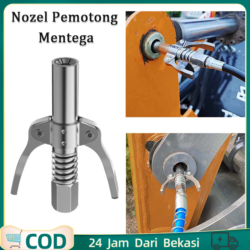 Grease Gun Kepala Grease Portabel Grease Gun Coupler Alat Gemuk Hand Grease Gun Adapter