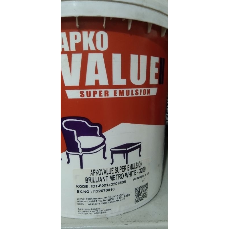 Cat tembok Asianpaints Apko Value