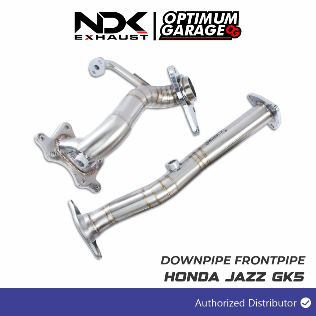 KNALPOT MOBIL NDK EXHAUST BAGIAN DOWNPIPE AND FRONTPIPE MOBIL JAZZ GK5