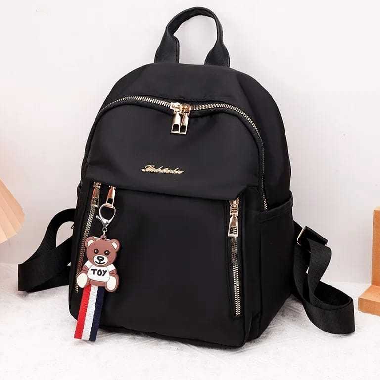 KODE C62E New Tas Ransel Waterproof Terbaru Wanita 224 Fashion Bahan Nylon IMFORT Tas Backpack Sekol