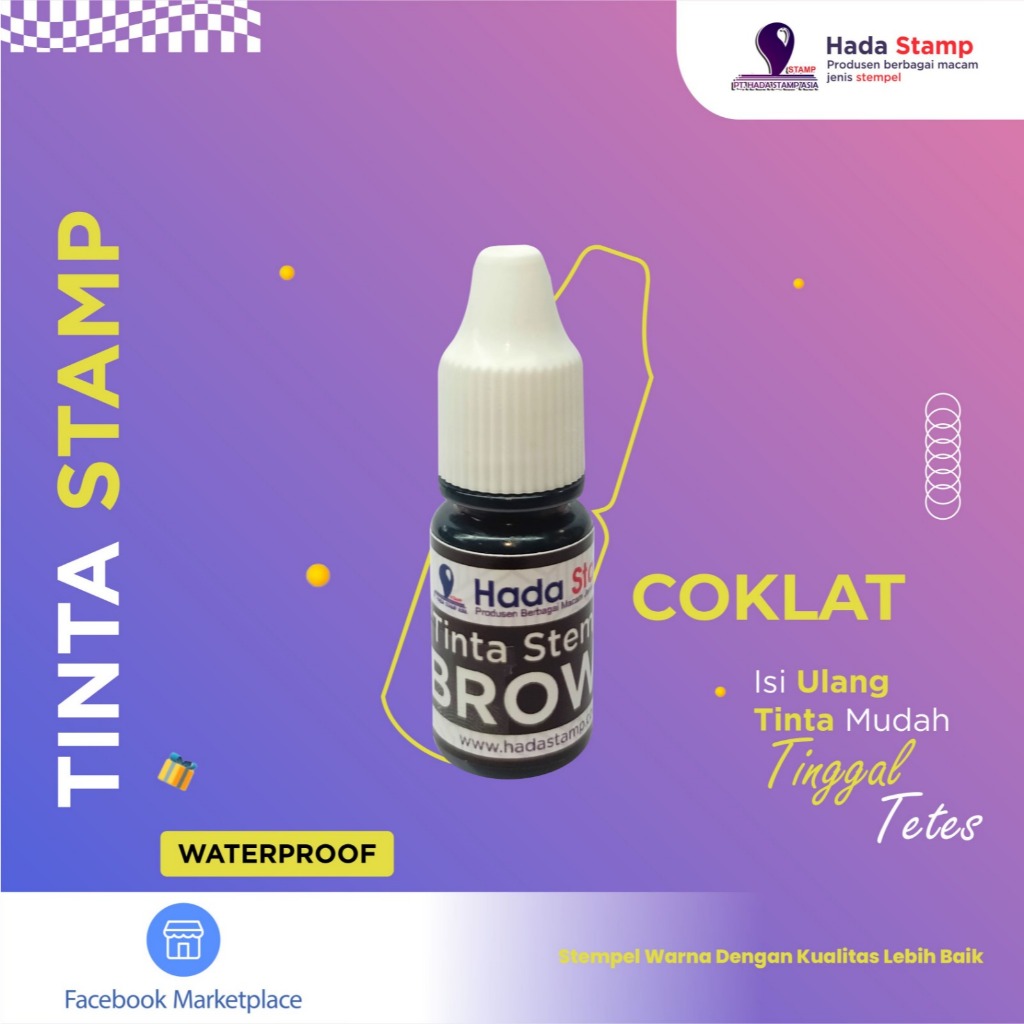 

Gramedia Bengkulu - Hada Stamp (Refill Tinta Hada Cokelat)