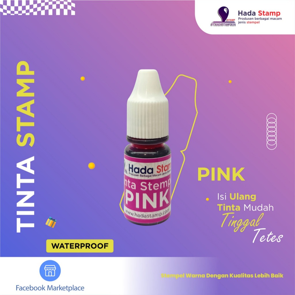

Gramedia Bengkulu - Hada Stamp (Refill Tinta Hada Pink)