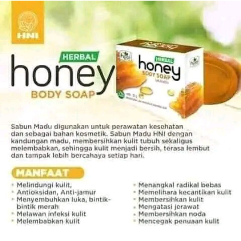 Sabun Honey HNI HPAI Sabun Madu Transparan HNI HPAI