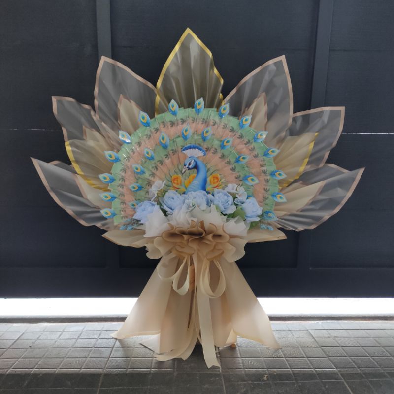 Buket Merak Buket Uang 50 lembar