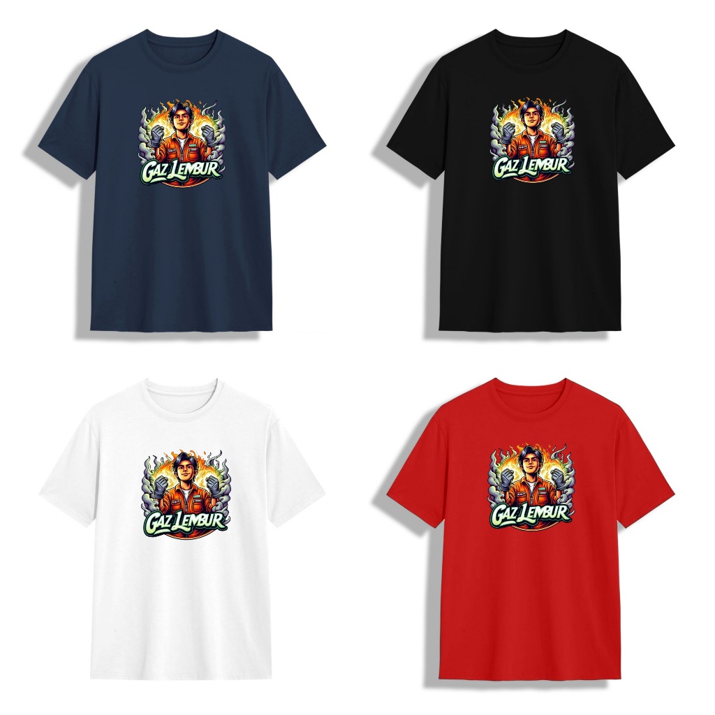 hokyfashion BAJU KAOS UNISEK GAZ LEMBUR M L XL