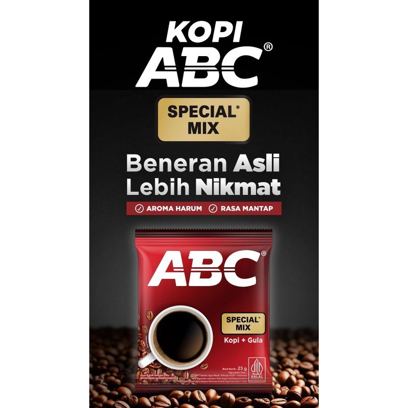 

ABC Special Mix Kopi + Gula Aroma Harum Rasa Mantap