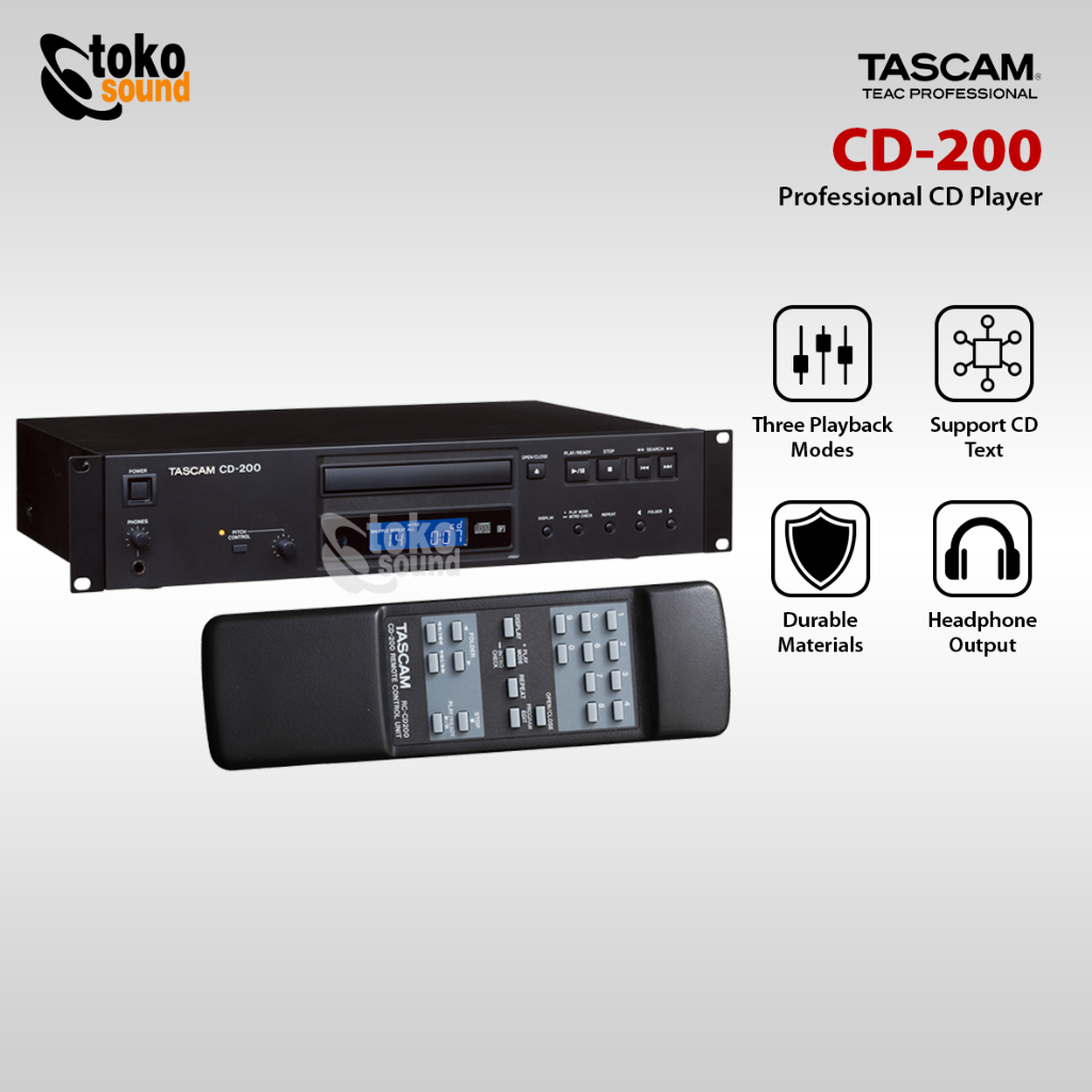TASCAM CD 200 (CD PLAYER 2U)