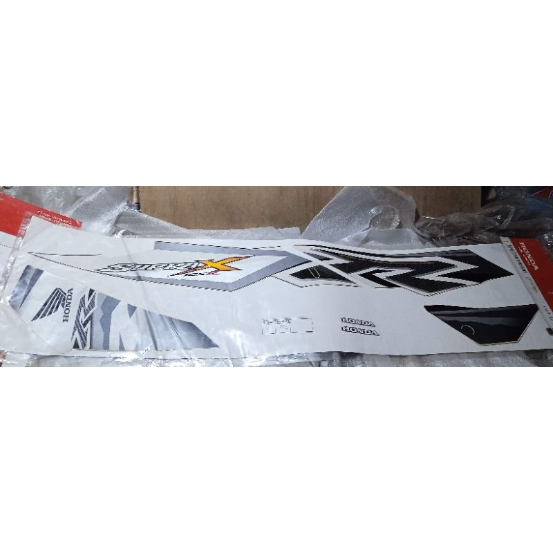 871x0 kyl 690 zdr original AHM Astra Honda motor black violet striping stiker box cover body set kan