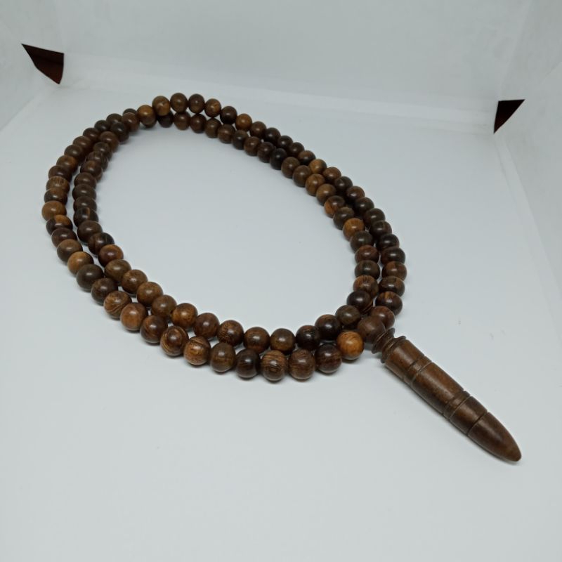 kalung tasbih kayu gaharu wangi A446