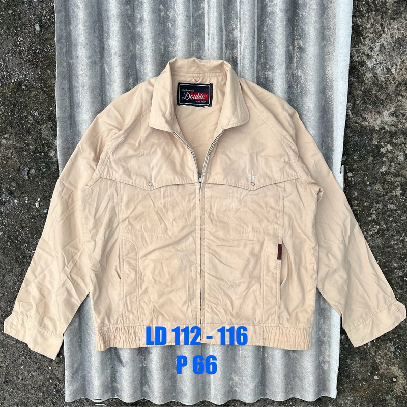 Jaket Vintage Harrington tartan windbreaker Casual pria wanita jaket casual jaket bomber jaket parka