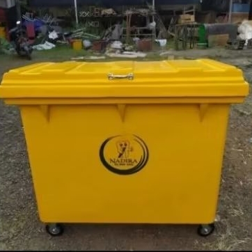 Tempat sampah sampah fiberglass 660 L