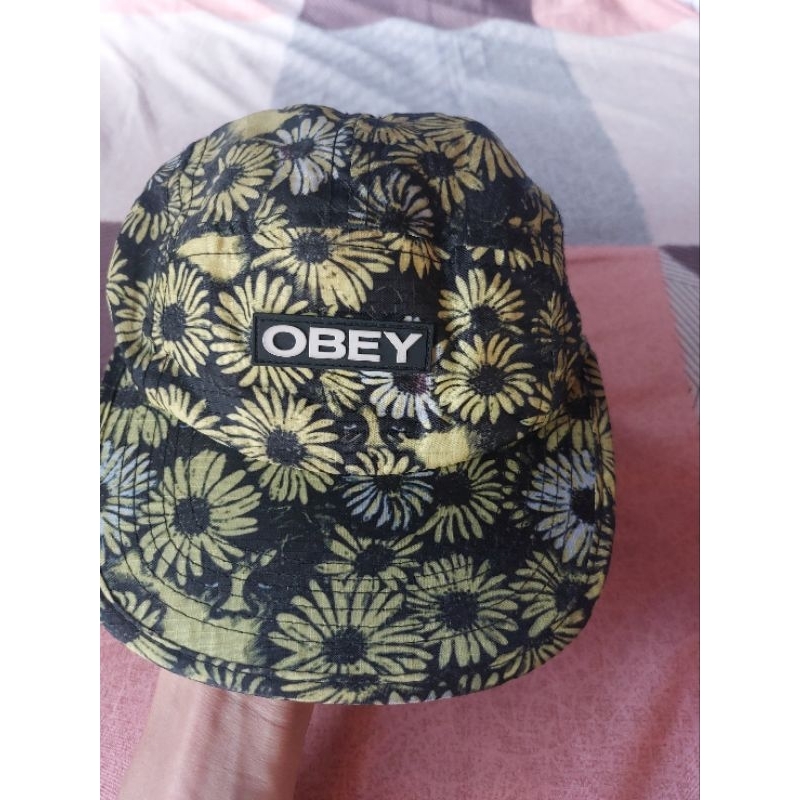 Topi OBEY Sunflower Athletic 5 Panel Camper Hat - Topi OBEY Original Vintage