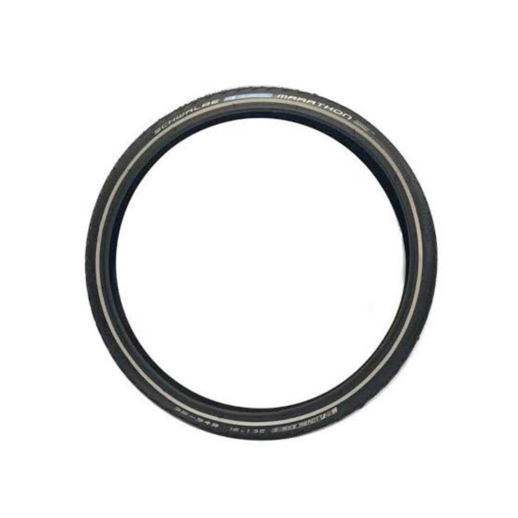 Schwalbe Tire Marathon 16 x 1.35 - 349 Wired Ban Luar Sepeda Lipat 16 Plus