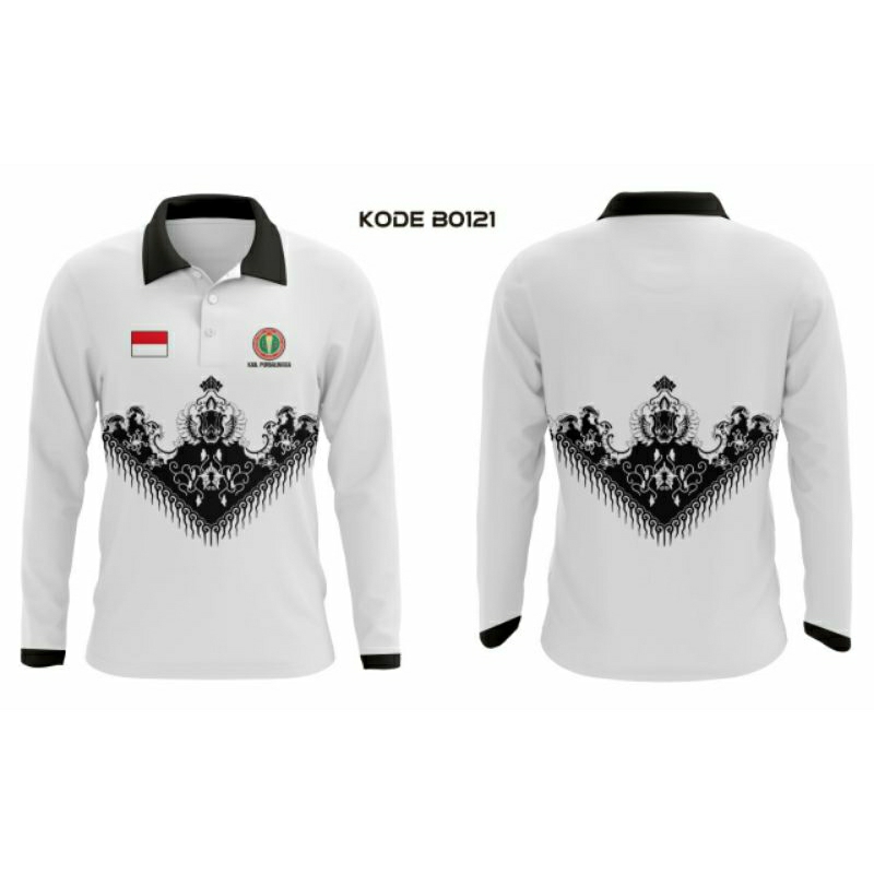 KAOS POLO PGRI PANJANG FULL PRINTING KUALITAS PREMIUM