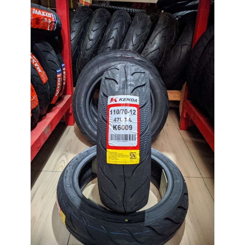 BAN KENDA BAN LUAR KENDA UK 110/70-12 TUBELESS K6009