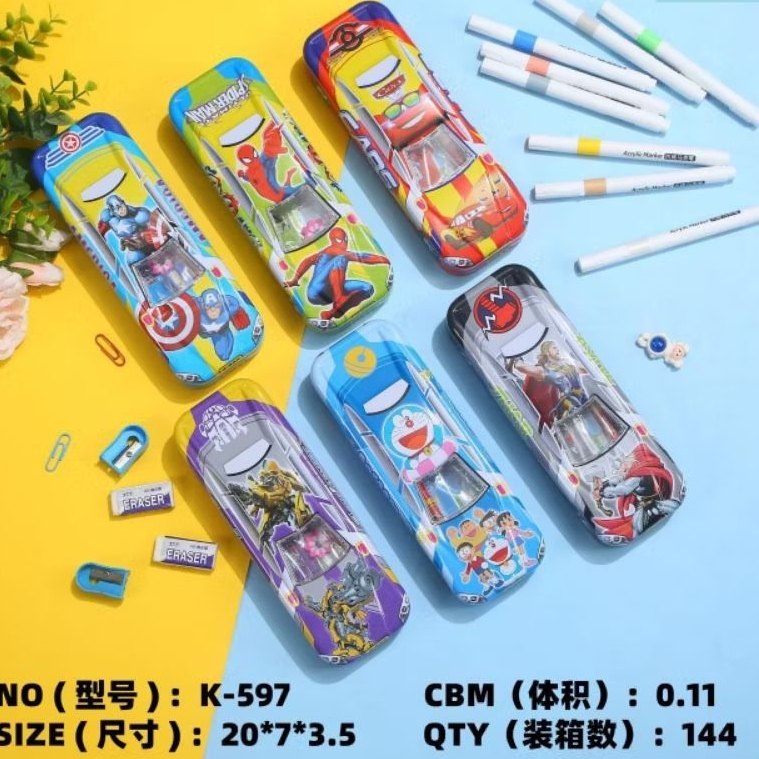 

P. Case Kaleng Set K-597/Kotak Pensil Kaleng/Bagus Murah