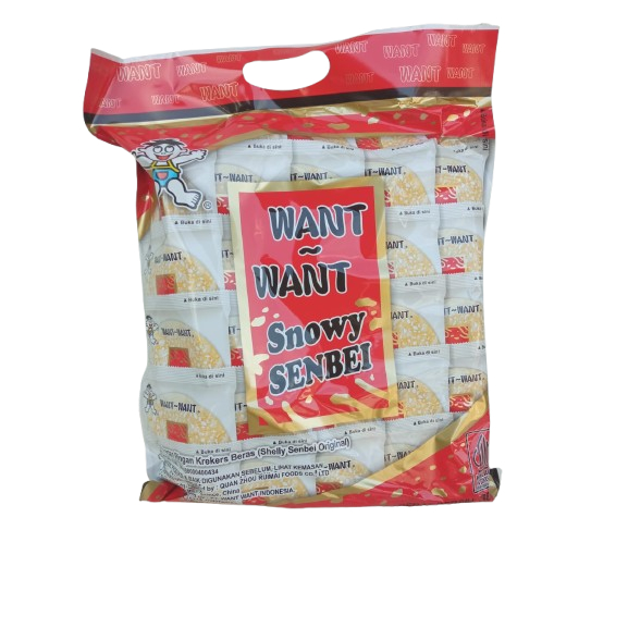 

NEW!! BIG PACK Want Want Snowy Shelly Senbei 360 gr Krekers Beras Original