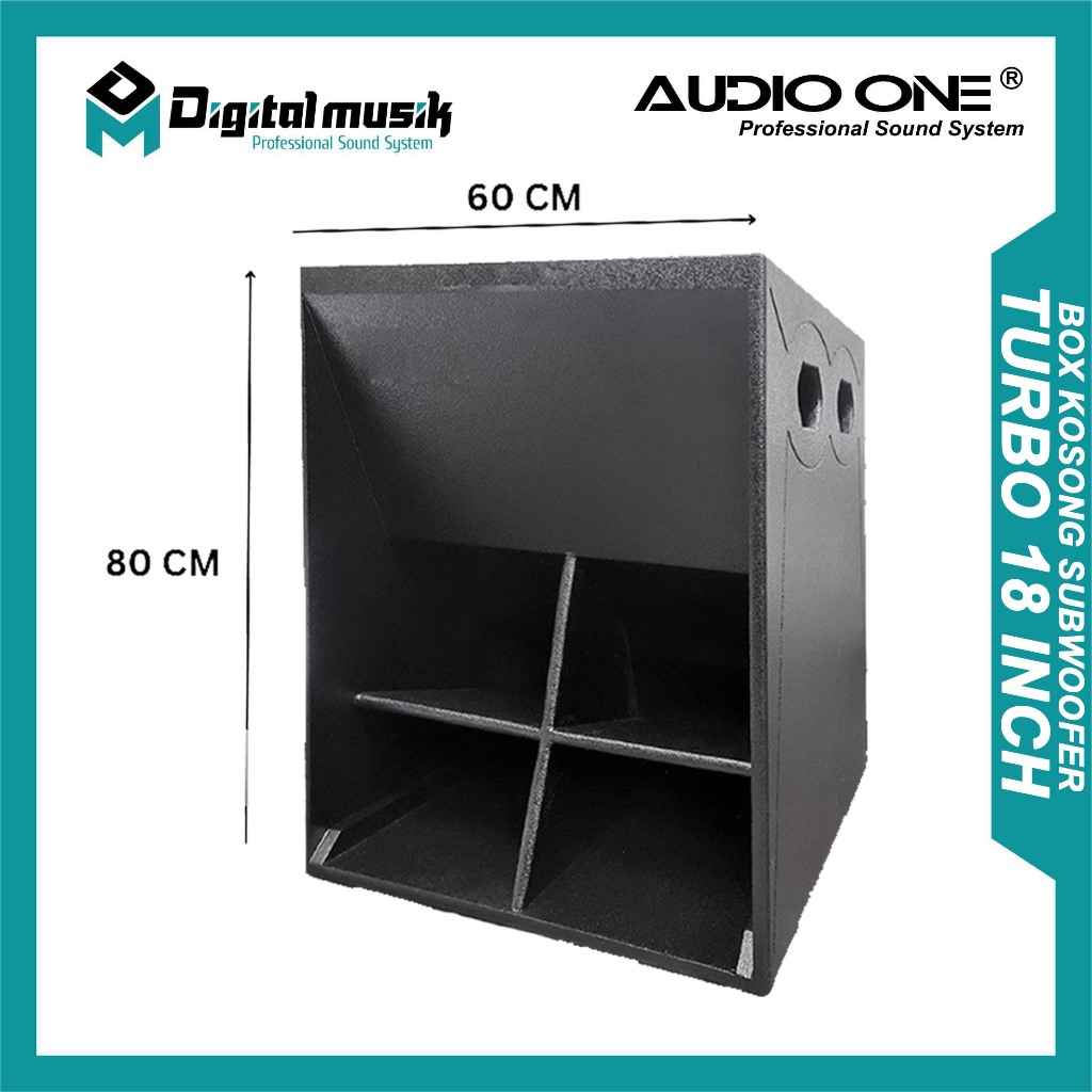 AUDIO ONE Box Kosong Subwoofer Turbo MS 18 Inch Kokoh Kuat dari Kayu Meranti | DM