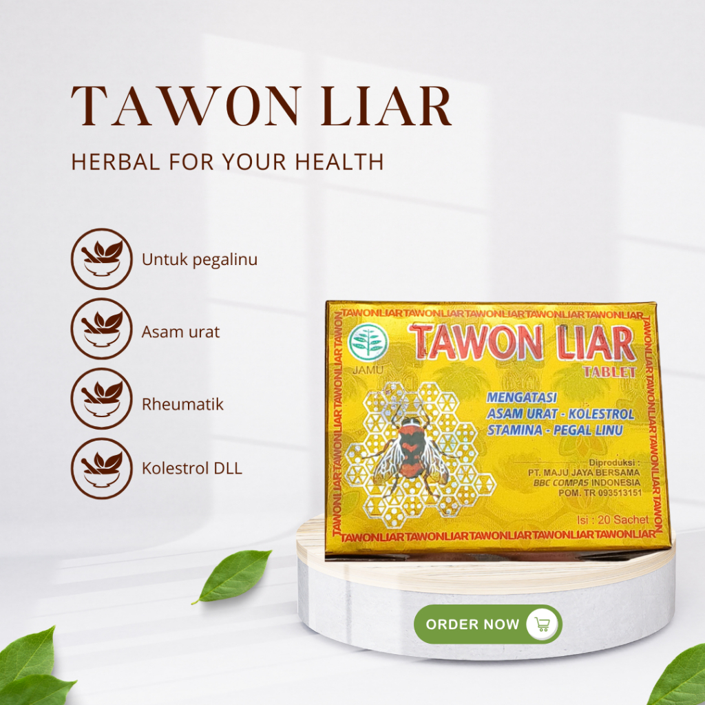 

TERLARIS TawOn Kun!ng gold (Liar) herbal alami asam urat