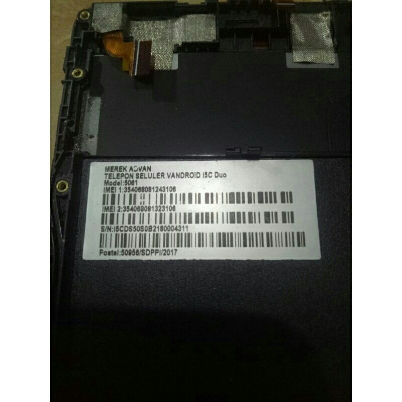 Lcd Tc hp Advan I5C duo I5C lite minus Tc retak sentuh normal udah tested
