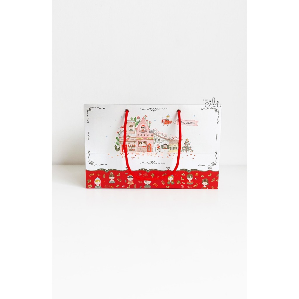 

( PAPERBAG 27 x 14.5 x 17 cm NATAL) Paperbag tas natal christmas (ISI 10)