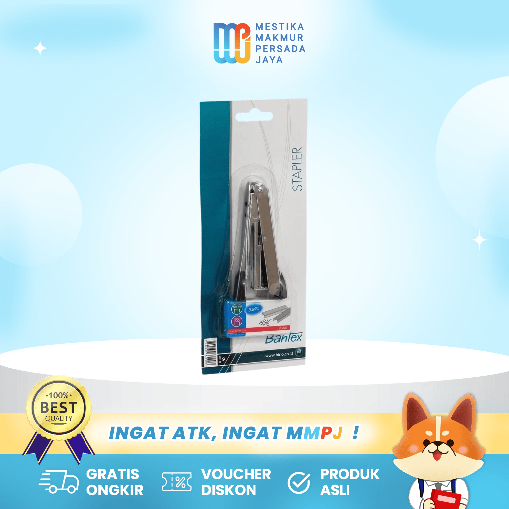 

Bantex Stapler Kecil Chorme Dengan Isi Staples Gratis Anti Karat