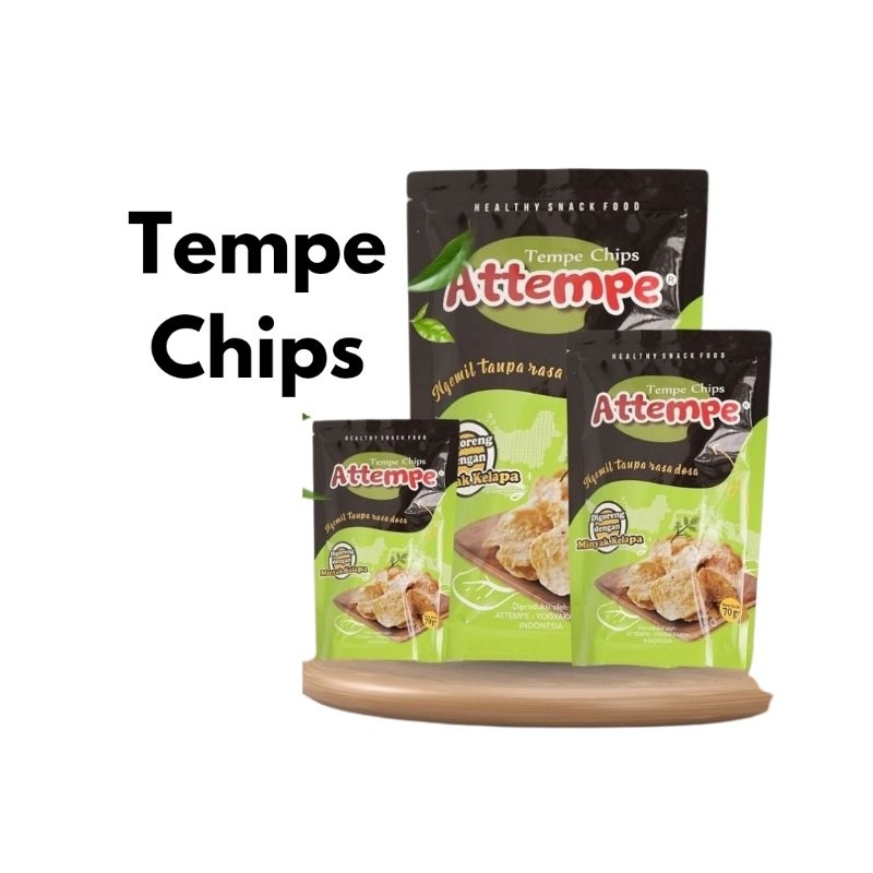 

Attempe Tempe Chips Keripik Tempe Non GMO Glutenfree
